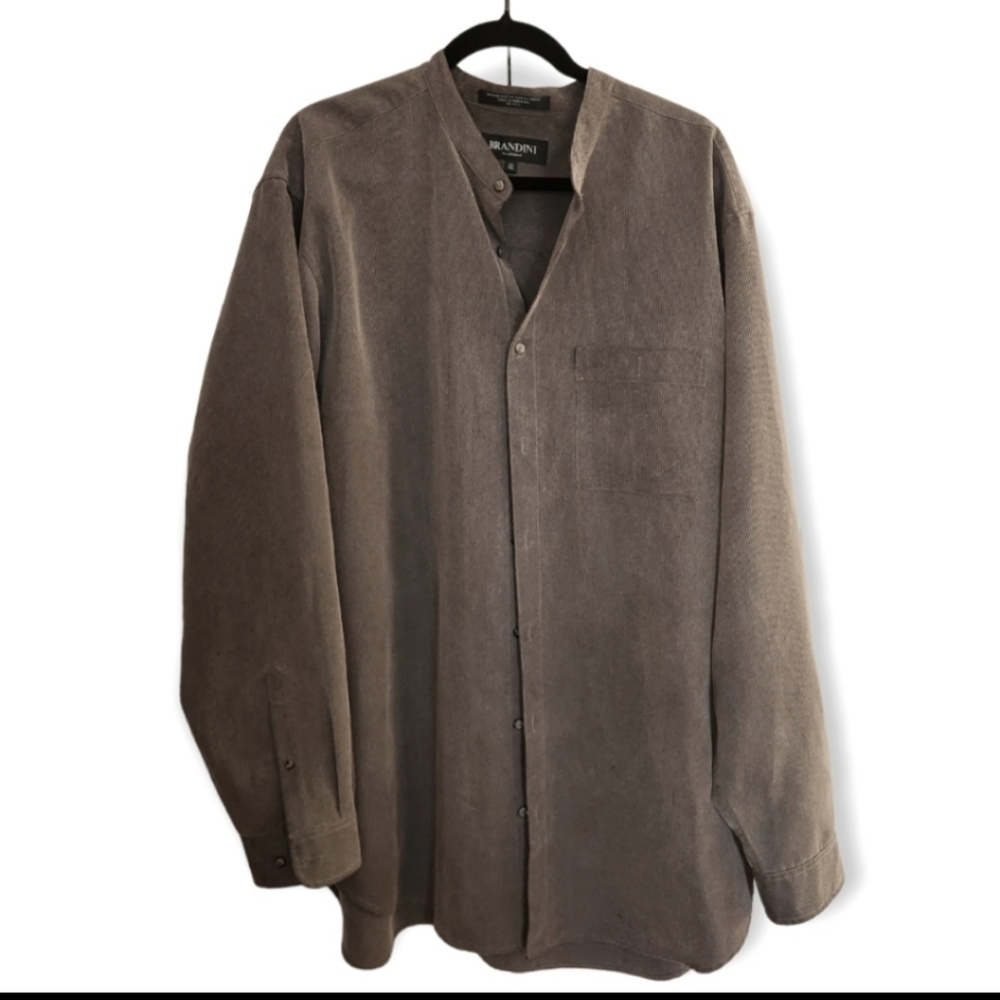 BRANDINI Vintage BROWN SHIRT/ Jacket XXL Tall